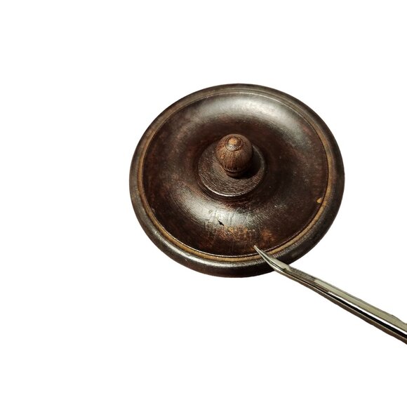 Handmade Vintage Carved Wooden Trinket Box With Lid Floral Design 3.5 Inch Heigh - Picture 11 of 14